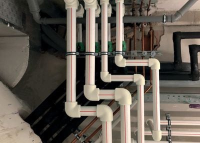 PP-R Fiber pipes for risers & corridors | REHAU